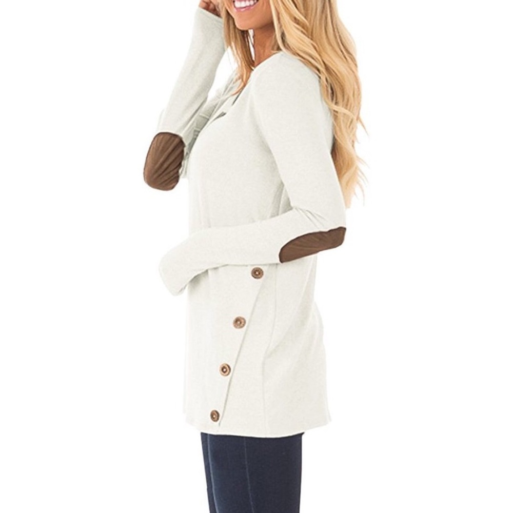 Crewneck Sweatshirts Loose T Shirt Blouse Top - Picture 3 of 5